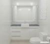 Modern Simple Laundry Room Storage Cabinet With White Color