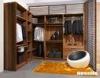 Luxury Walk-in Wardrobe Storage Cabinet Laminated / Bamboo Veneer