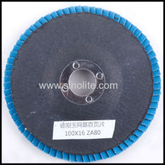 Flap disc fiberglass backing ziconia oxide material: ZA Grit Size:40-120