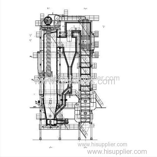 Vertical Circulating Fluidized Bed Biomass Power Station Boilers