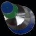 Diamond laser saw blade for stone: middle size