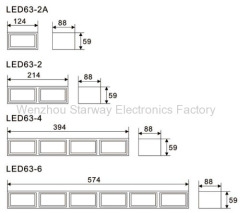 Double LED Directional Light Bar