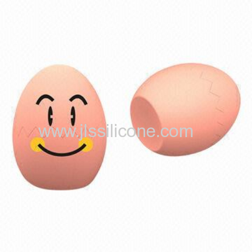 Customized Egg-shaped Silicone Ice Cube Tray 