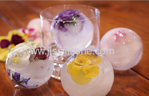 Customized Egg-shaped Silicone Ice Cube Tray 