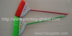 Heat transfer film for plastic broom