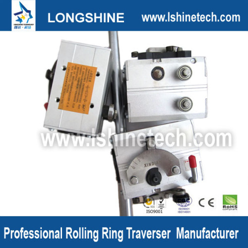 Rolling ring linear actuator convert horizontal to vertical motion