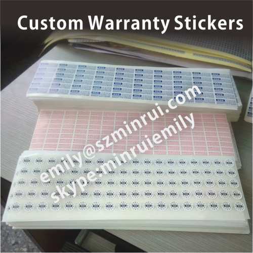 Warranty Stickers for Laptops Cellphones or Electronics