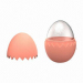 Egg-shaped silicone ice ball maker