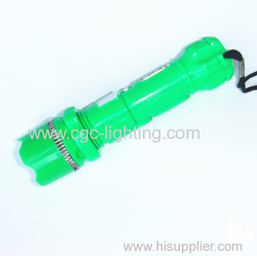 tactical design and firm plastic shape keychain light