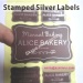 Round Transparent Labels Embossed With Color Gold Papers