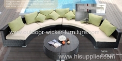 Traditional sectional outdoor plastic sofa