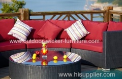 Traditional sectional outdoor plastic sofa