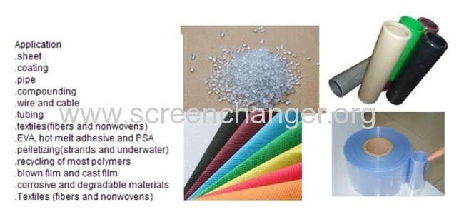 Widely used plastic extrusion machine screen exchange filter