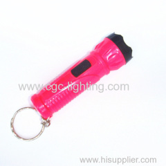 mini keychain flash light (bright rose red )with high power