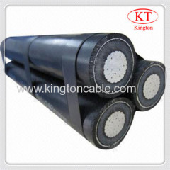 low voltage insulated overhead quadruplex abc service drop cable