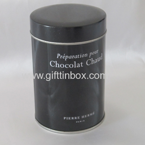 Round Coffee Tin Box F01033