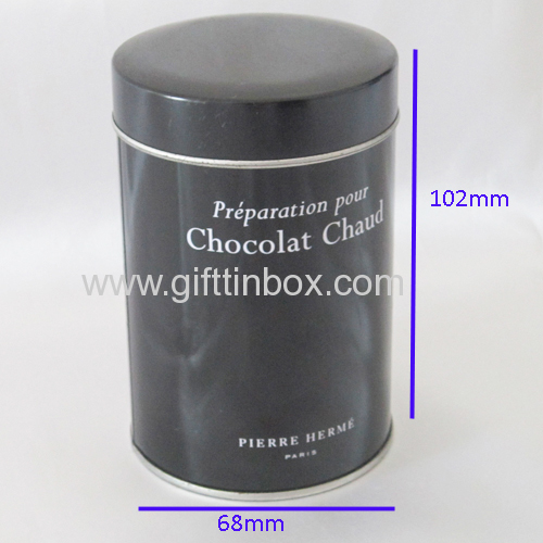 Round Coffee Tin Box F01033