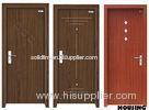 Soundproof Fir Wood PVC Doors With Hinges , Locks , Handles