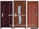 Eco-friendly Wood PVC Doors with Handles , Rubber Seal , Locks