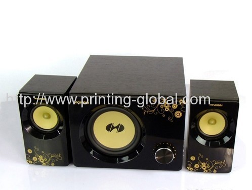 Thermal transfer film for plastic loudspeaker box shell