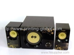 Thermal transfer film for plastic loudspeaker box shell