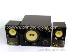 Thermal transfer film for plastic loudspeaker box shell