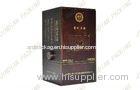 Custom Black Gold Foil Paper Cardboard Wine Box For Vsop Packing With Velvet