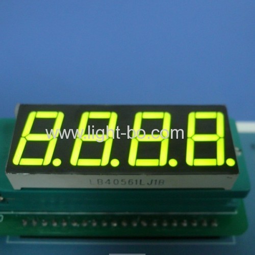 Super Green 4 digit 0.56" 7 segment led display common cathode for digital indicator