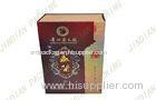 Fancy Cardboard Wine Box With Embossed Logo, Custom Wine Bottle Gift Boxes