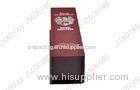 Luxury Foldable Cardboard Wine Box With Silver Stamped Logo 300*100*90mm