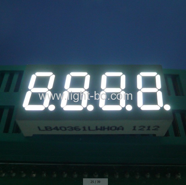 High brightness White Series 7 Segment LED Display