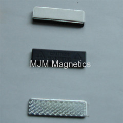 Ni coated Magnetic Name Badge Holder with sizes 45mm lengthX13mm width
