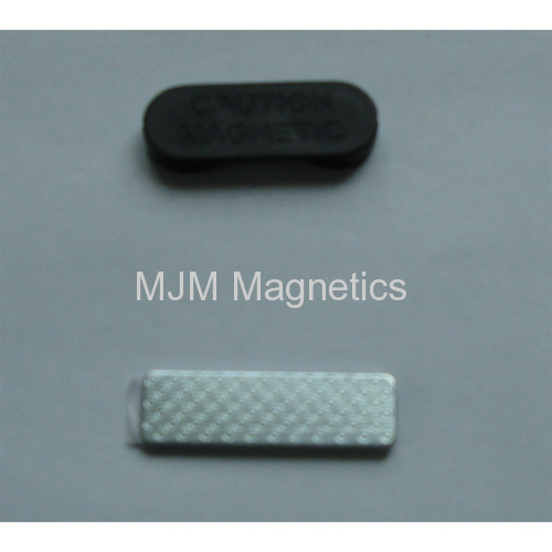 32.8mm length of the magnetic name bage fasteners with Nickel coated and adhesive tape