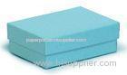 Blue Handmade Jewellery Packaging Boxes , Duplex Board With White Back With Pantone Colors