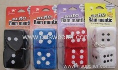 Dice hanging car air freshener