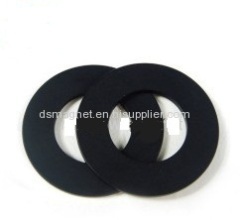 Black epoxy coating neodymium magnet rings.