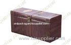 One Bottle Gold Foil Leather Wine Packaging Boxes With Customized Logo