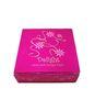 Large Square Handmade Cosmetics Packaging Boxes For Gift , Embossing / Gold Stamping