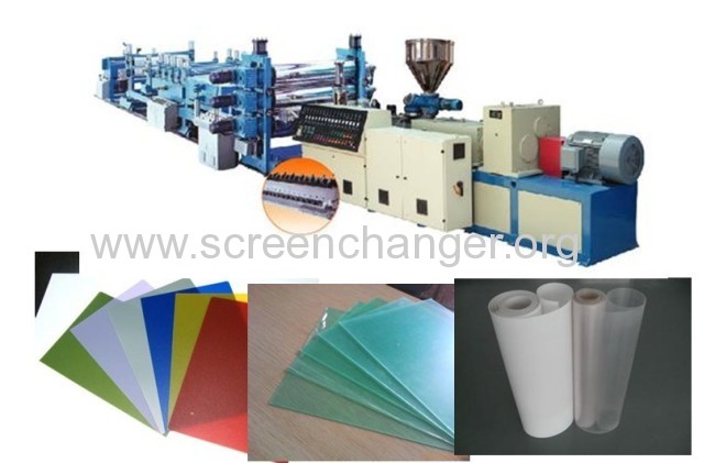 Hydraulic plate screen changer for plastic extrusion machine