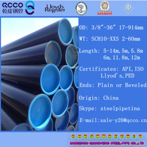 Gas Pipe API 5L PSL1 GRADE X60 STEEL LINE PIPE