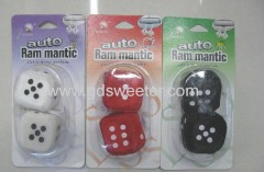 Dice hanging car air freshener