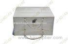 Large Elegant Solid Wooden Gift Boxes For 3 Bottle Red Wine Packaging