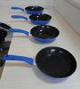 Blue Nonstick Aluminum Fry Pan For Induction Stovetop OEM