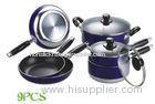 Half-Polished 9pcs Nonstick Cookware Set With Induction Bottom