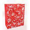 150gsm Craft Paper Gift Bags , Offset Printing For Valentine's Day 12.5 X 6 X 17cm