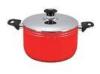Colorful 24cm Aluminum Nonstick Stamped Stock Pot Cookware