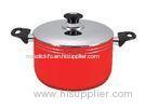 Colorful 24cm Aluminum Nonstick Stamped Stock Pot Cookware
