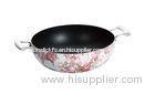28cm Two Ears Nonstick Induction Cooking Wok Pan With Silk Painting