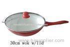 30cm Die-Casting Non Stick Wok Pan With Induction Bottom Lid