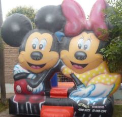 Outdoor Inflatable Mickey and Minnie Bounce House for kids